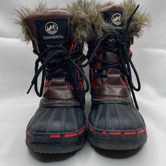 Tamarack Youth Plaid Winter Pac Thinsulate Insulation Boots Size 13 - Picture 6 of 16